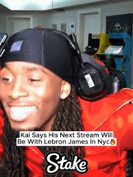 Kai Cenat Anuncia Streaming con LeBron James en NYC