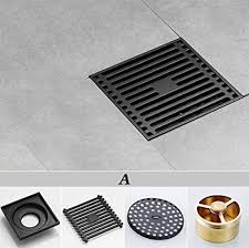Square Floor Drain Electroplated Copper Waste Drain Cover For Bathroom Shower Room Toilet Laundry Garden Outdoor P Outdoor Panels Floor Drains Bathroom Shower