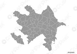 Detailed map of azerbaijan and neighboring countries. Azerbaijan Karte Hoch Detaillierte Karte Von Azerbaijan Auf Weissem Stock Vektorgrafi Crushpixel