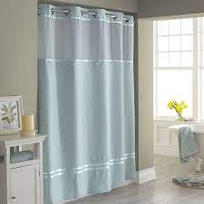 We gathered 10 shower curtains that require no fabric shower curtain garden flower, waterproof long no hook decorative shower curtains for bathtubs bathroom luxury spa decor. Hookless Escape 54 X 80 Stall Fabric Shower Curtain And Liner Set In Blue Seafoam Blu In 2021 Extra Long Shower Curtain Silver Shower Curtain Hookless Shower Curtain