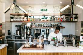 New Grab And Go Restaurant Brings Major Chef And Coffee Power To The Design District This Is Anything But Boring Fast Food Papercity Magazine Bistro Design Fast Food Coffee Shop