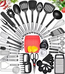 Find images of kitchen utensils. Amazon Com Home Hero Kitchen Utensil Set Cooking Utensils Set Nylon Kitchen Utensils Set Kitchen Tool Set 44 Pcs Cooking Utensil Set Kitchen Set Spatula Set Kitchen Gadgets Kitchen Tools Kitchen Accessories