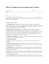 Contractor cover letter example + tips. Employment Agreement Letter Bitem