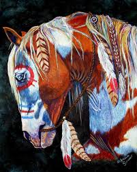 War Pony Native American Horses Horse Art Painted Pony
