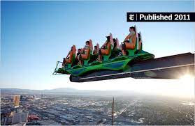 The exhilarating cliffside mountain coaster follows the same path bobsledders once bombed down during. In Las Vegas Roller Coasters Adds New Thrills The New York Times