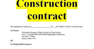 Then we also will design the structural layout, the electrical layout this is one of the major renovation works because it involves demolishing the existing building, and building a strong lasting house. Construction Contract Sample Template Forms For Fre Sample Contracts