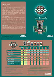 canna coco nutrient feed chart best picture of chart