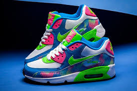 Nike Air Max 90 Print Gs Neon 90s Sneaker Freaker Neon Nike Shoes Nike Air Max Nike Shoes Women
