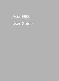 Acer F900 User Guide