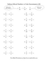 Use the buttons below to print, open, or download the pdf version of the adding fractions with like denominators (simple mixed operations worksheets. Mixed Numbers Lesson Plans Worksheets Lesson Planet