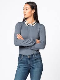 Amazon's choice for peter pan collar dress. Long Sleeve Top With An Embellished Peter Pan Collar In Blue Hallhuber