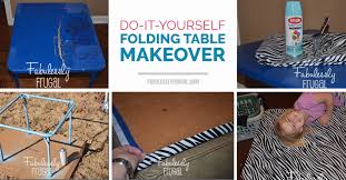 Guess what i did today? Easy Diy Folding Table Makeover Fabulessly Frugal