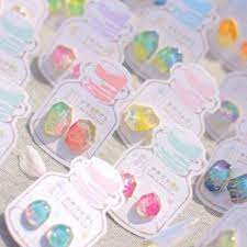 はる と ゆめ ゆめのかけら mアクセサリー ハンドメイド きらきら 鮮やか カラフル アクセサリー ピアス 樹脂ピアス イヤリング 絵の具 着彩 宝石 ハンドメイド アクセサリー 樹脂クラフト