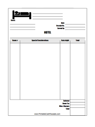 Check out the coupon section on motel 6's website to see what ongoing promotions, deals and discounts motel 6 offers a discount of up to 10% for active and retired military members. Free 4 Hotel Receipt Forms In Pdf
