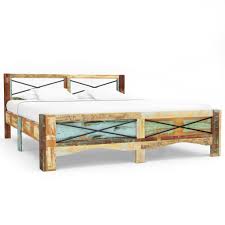 Bett massivholz massiv schubladen 140x200 180x200 bett doppelbett elena ebay. Vidaxl Bettgestell Altholz Massiv 180x200 Cm Kaufland De