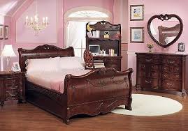 Disney Cherry Sleigh Bedroom Set Bedroom Furniture Stores Childrens Furniture Disney Furniture