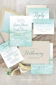 Beach Wedding Invitations Destination Wedding Invitations Watercolor Invitations Aqua Wedding Tropical Wedding Printed Invitations In 2021 Beach Invitations Beach Wedding Invitations Wedding Invitation Background
