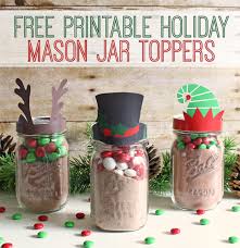 In this post, you will find printable mason jar labels for pantry organizing. Holiday Free Printable Mason Jar Gift Toppers The Craft Patch