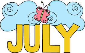 July Clip Art July Images Month Of July Clip Art Scrapbook Background Calendar Pictures Months In A Year