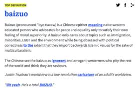 Baizuo China S Term For Social Justice Warrior Is Now In Urban Dictionary
