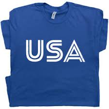 Details About Usa Letters T Shirt Vintage American Flag Patriotic 80s Soccer Patriotic Tee