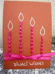 Next, fold a 9 x 12 sheet of black construction paper in half. Simple Diwali Card Making Ideas To Celebrate Diwali K4 Craft