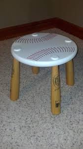 Baseball Table You Can Saw Wood Bats Purchase From Justbats In Half For The Legs We Have The Largest Selecti Baseball Table Baseball Furniture Baseball Decor