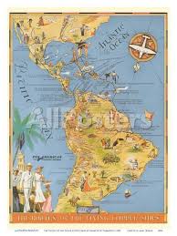 The Routes Of The Flying Clipper Ships Pan American Airways Paa Prints Kenneth W Thompson Allposters Com Clipper Ship Pan American Pan American Airways