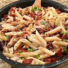 Bacon Lovers Creamy Penne Pasta Sweet Little Bluebird