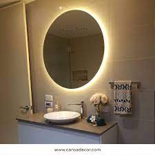 Cermin kamar mandi minimalis kayumebel.com adalah salah satu pengrajin kusen, pintu dan mebel dari kayu yang berlokasi di klaten jawa tengah. Cermin Wastafel Kamar Mandi Bulat Backlight Cansadecor Toko Online Furniture