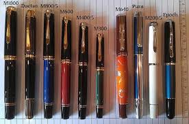 range of pelikan fountain pens i like the m1000 and the m800