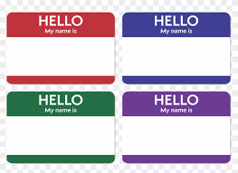 Your name clipart free download! Hello My Name Is Png Name Tag For Students Clipart 1738615 Pikpng
