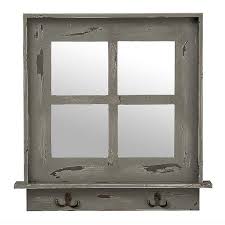 See more ideas about window shelves, shelves, kitchen window shelves. Gray Window Pane Wall Shelf Mirror With Hooks Kirklands