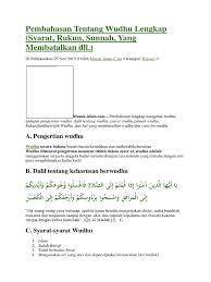 Similar to doa meredakan tangisan anak komplit. Pembahasan Tentang Wudhu Lengkap Syarat Rukun Sunnah Yang Membatalkan Dll Situs Pendidikan Islam
