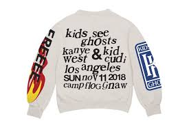 The Kids See Ghosts Camp Flog Gnaw 2018 Merch Is Available Now Sweatshirts Crew Neck Sweatshirt Fashion