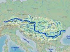 Map Of Europe With The Danube Europe S Second Longest River After The Volga Highlighted In Dark Blue Danube River Danube Europe Map