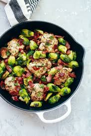 These roasted brussels sprouts are flavored with garlic and simple seasonings. Super Easy Baked Chicken With Brussels Sprouts