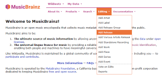 Be sure to add the tax. How To Add A Release Musicbrainz