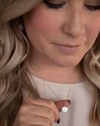 Parker Rose Necklace & Bracelet Mother Of Pearl 14k Gold-Plated NWT  Valentina Store Necklace Copper