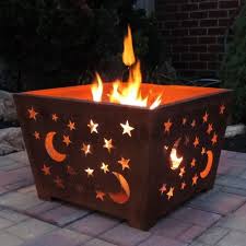 Esschert Design Star And Moon 23 5 In Fire Pit Fire Basket Fire Pit Wood Burning Fire Pit