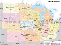 The Midwest Map United States In 2020 Midwest Region Map Midwestern
