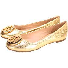 TORY BURCH REVA 盾牌平底娃娃鞋(金色) | 精品服飾/鞋子| Yahoo奇摩購物中心