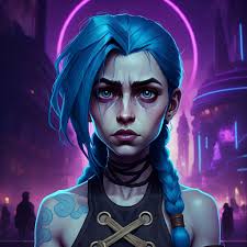 I've mimicked Jinx into Cyberpunk 2077 PS: I've tried my best, the game  crashed like 5 times before I've managed to find compatible mods that would  cohesively merge into each other, but