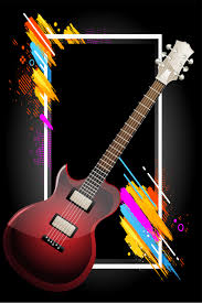 Music Festival Ribbon Guitar Background Music Notes Poster Background Image For Free Download