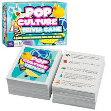Read on for some hilarious trivia questions that will make your brain and your funny bone work overtime. Pop Culture Trivia A Game About Fashions Fads And Crazes Features 220 Cards With Over 800 Questions And Answers Buy Online In Bahamas At Bahamas Desertcart Com Productid 35391880