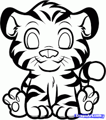 Focus on the face of the tiger. Tiger Cartoon Drawings Google Search Tiger Cartoon Drawing Cartoon Tiger Animal Drawings