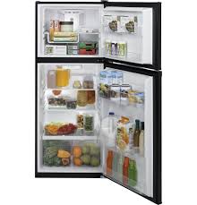 Shop for refrigerator 12 cu ft online at target. Ge 11 6 Cu Ft Top Freezer Refrigerator Black Gpe12fgkbb Best Buy