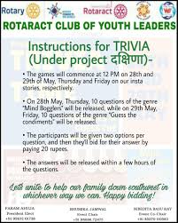 ØªÙˆÙŠØªØ± Rotaract Club Of Vaishali Ø¹Ù„Ù‰ ØªÙˆÙŠØªØ± The Event Is Set To Begin At 12pm Sharp On Our Instagram Rotaractclubyouthleaders Link Https T Co 1z5ugxh0uw Do Follow Us And Make Sure You Participate