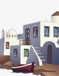 بيوت بيضاء حر png و psd house styles white houses house