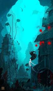 67 Ideas Anime Art City Draw Art Fantasy Art Landscapes Underwater Background Underwater Art